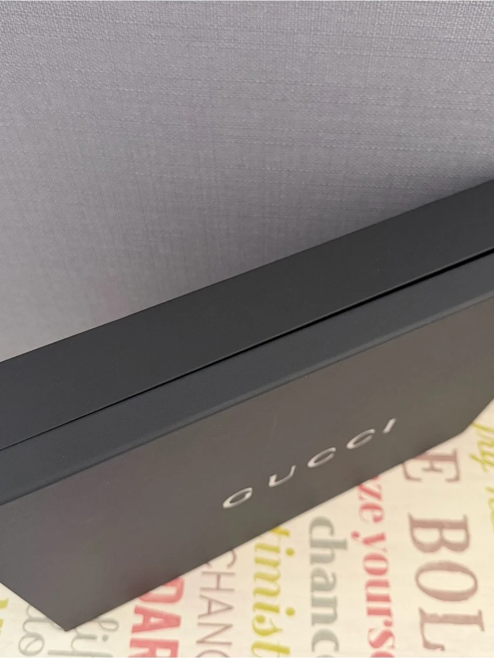 Gucci Clothing Empty Gift Box with Ribbon - Black New